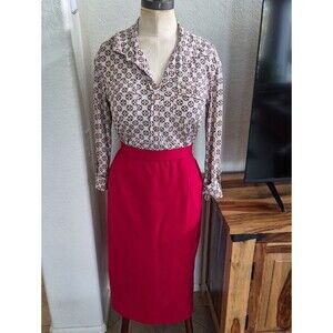 Career essentials, vtg. Wool, Midi, high waist pencil Skirt
